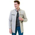 Men's European White Wool Coat Jacket Tailor fit Fine Luxury Quality Work and Casual