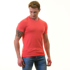 Orange European Made & Designed Premium Quality T-Shirt - Crew Neck Short Sleeve T-Shirts