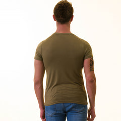 Olive European Made & Designed Premium Quality T-Shirt - Crew Neck Short Sleeve T-Shirts