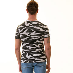 Black Camouflage European Made & Designed Premium Quality T-Shirt -Crew Neck Short Sleeve T-Shirts