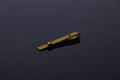 Men's Gold Shiny Metallic Stainless Steel Tie Clips - Amedeo Exclusive
