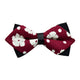 Men's Red Black White Dots Pre-Tied Bow Tie - Amedeo Exclusive
