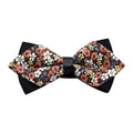Men's Colorful Floral 100% Soft Cotton Pre-Tied Bow Tie - Amedeo Exclusive