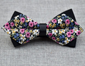 Men's Colorful Floral 100% Cotton Pre Tied Bow Tie - Amedeo Exclusive