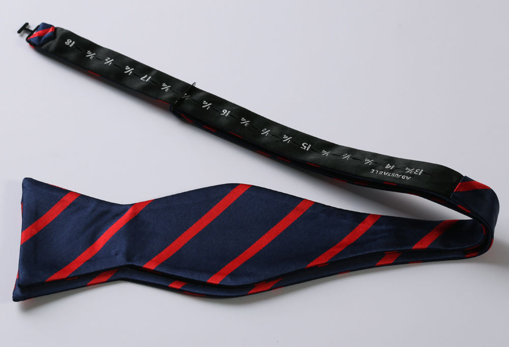 Mens Check Silk Self tie Bow Tie with Pocket Squares Set - Amedeo Exclusive