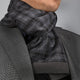 Unisex Gray Black Soft Fashion Dress Scarves for Winter Made of Silk Blend - Amedeo Exclusive