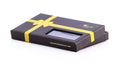 Men's Silk Solid Yellow Self Bow Tie & Pocket Square Handkerchief - Amedeo Exclusive