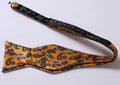 Orange Brown Paisley Mens Silk Self tie Bow Tie with Pocket Squares Set - Amedeo Exclusive