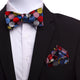 Men's Multi Color Polka Dots Self Bow Tie - Amedeo Exclusive