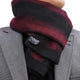 Unisex Red & Black Desgined Soft Fashion Dress Scarves for Winter Made of Silk Blend - Amedeo Exclusive