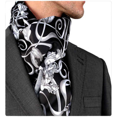 Unisex Silk Soft Elegant Long Fashion Paisley Scarf - Amedeo Exclusive