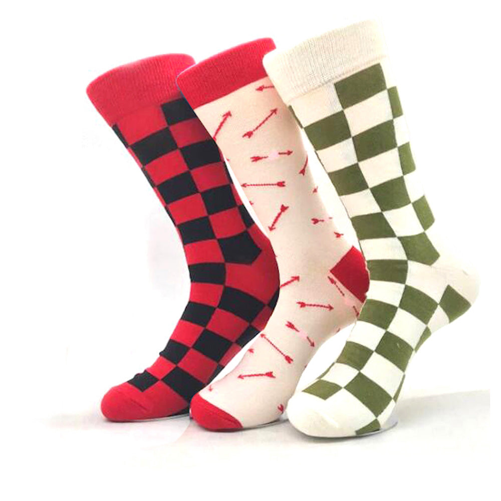 Men's Soft 3pk Assorted Bundle Colorful Socks - Amedeo Exclusive