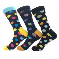 Amedeo Exclusive Men's Ball Printed 3pk Assorted Bundle Soft Colorful Socks - Amedeo Exclusive