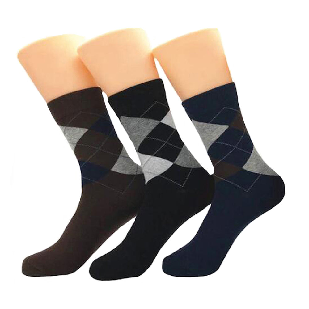 Men's Pattern Multicolor 3pk Assorted Bundle Colorful Socks - Amedeo Exclusive