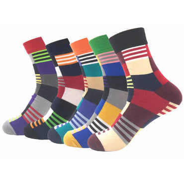 Men's Colorful 5pk Assorted Bundle Socks - 5 Pack - Amedeo Exclusive