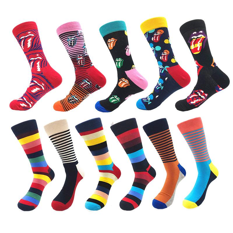 Men's Art Design & Stripe Pattern Multicolor 11pk Assorted Bundle Socks - Amedeo Exclusive