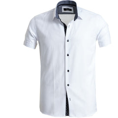 How should a men's short sleeve casual shirt fit?