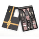 Men's Dual Clip Y Back - Light Tan Floral High Quality Premium Suspenders - Amedeo Exclusive