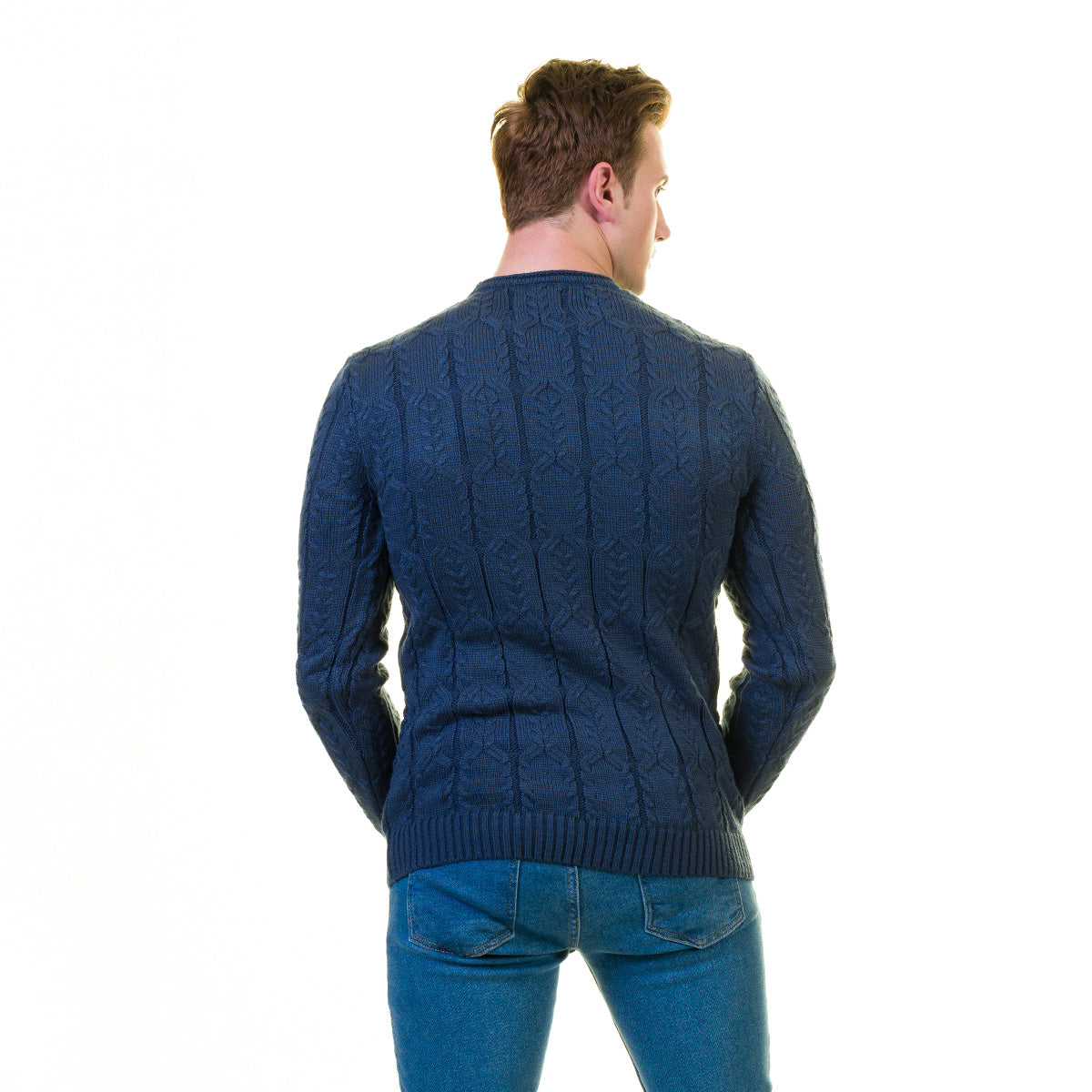 European Wool Luxury Zippered With Sweater Jacket Warm Winter Tailor Fit