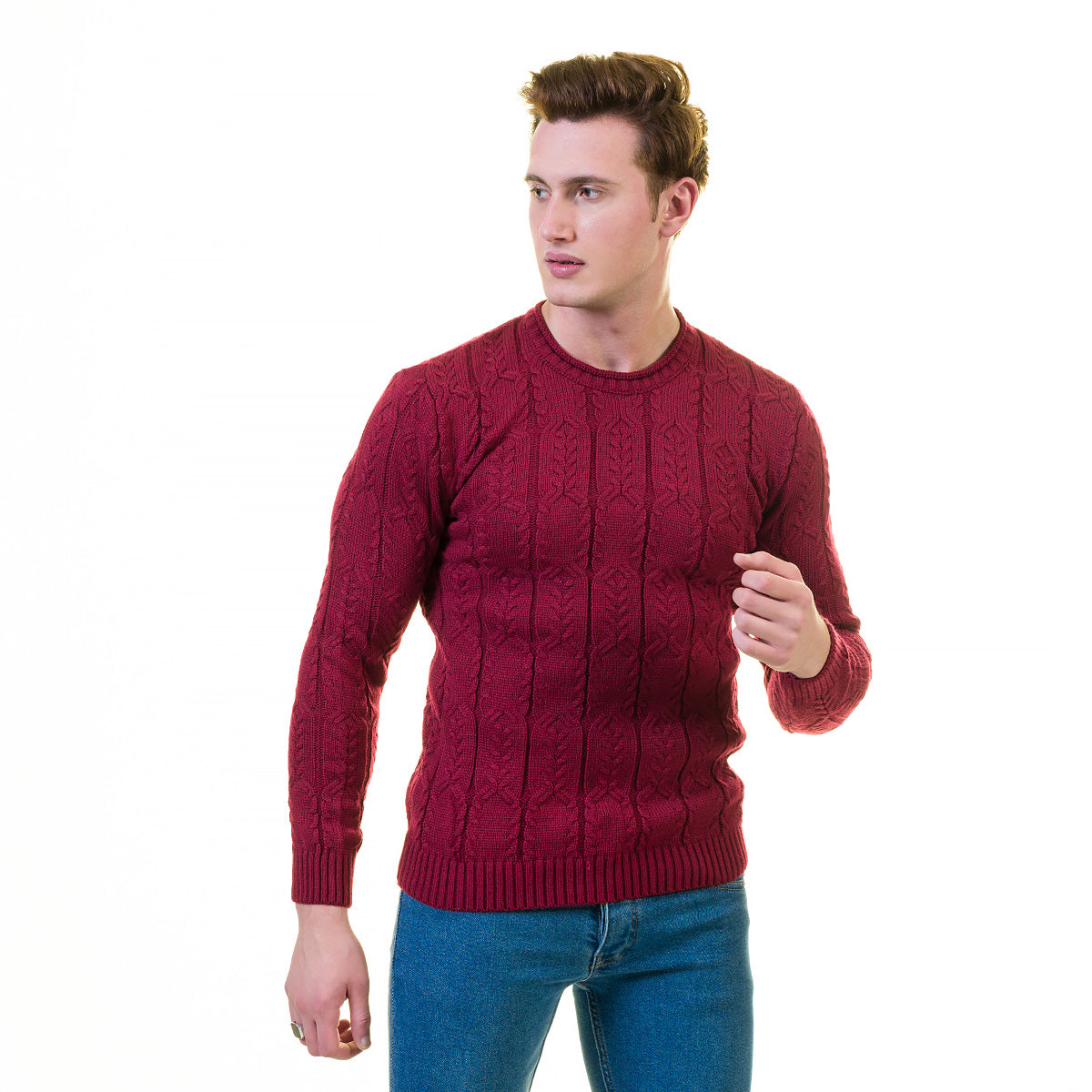 European Wool Luxury Zippered With Sweater Jacket Warm Winter Tailor Fit