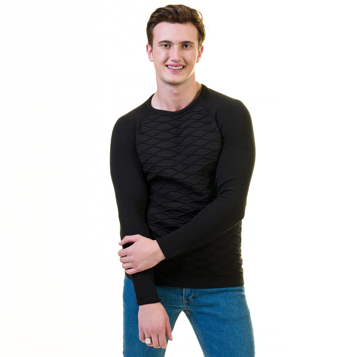 European Wool Luxury Zippered With Sweater Jacket Warm Winter Tailor Fit