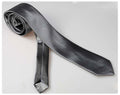Men's Fashion Dark Grey Silk Neck Tie With Gift Box - Amedeo Exclusive