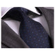 Amedeo Exclusive Men' s Fashion Blue Red Dots Silk Neck Tie With Gift Box - Amedeo Exclusive