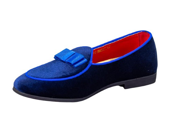 Premium Blue Loafers for men designer slip on casual / dress shoes – Luxury Leather