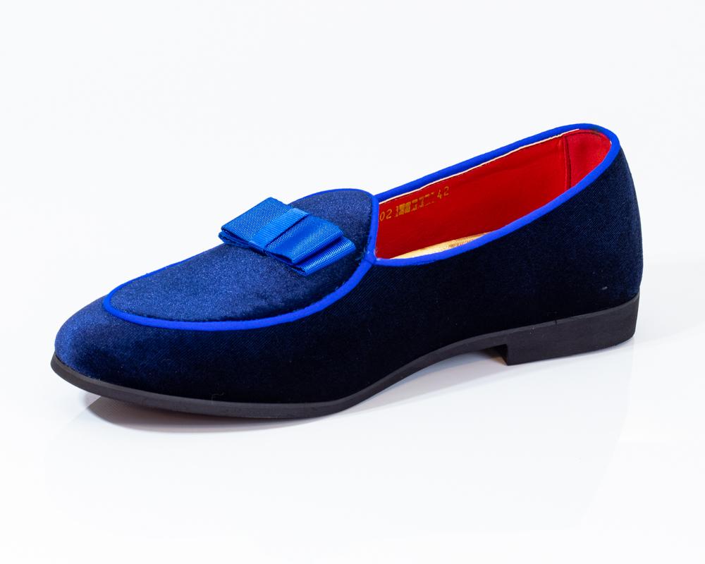 Premium Blue Loafers for men designer slip on casual / dress shoes – Luxury Leather - Amedeo Exclusive