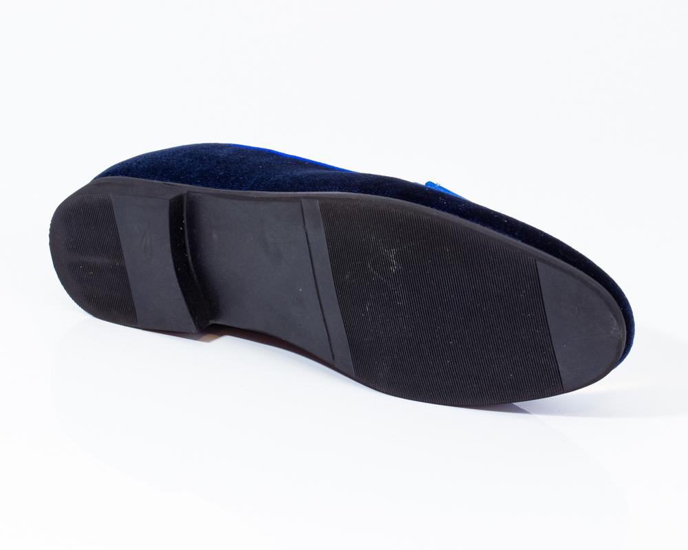 Premium Blue Loafers for men designer slip on casual / dress shoes – Luxury Leather - Amedeo Exclusive