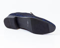 Premium Black And Blue Loafers for men designer slip on casual / dress shoes – Luxury Leather - Amedeo Exclusive