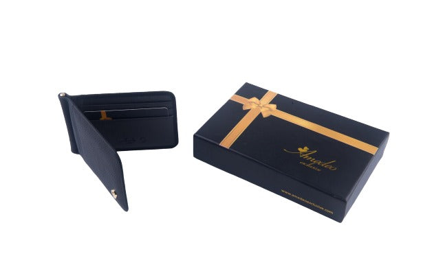 Black Genuine leather wallet for men – Slim Luxury Purse