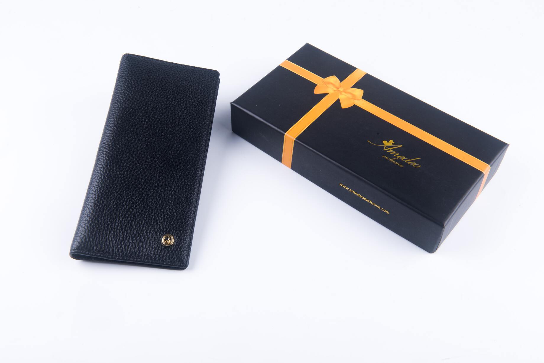 Leather Wallets Black3 -AMLW-0005 - Amedeo Exclusive