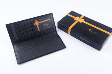 Leather Wallets Black3 -AMLW-0005 - Amedeo Exclusive
