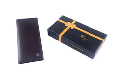 Brown Genuine leather wallet for men – Big Length Slim Luxury Purse