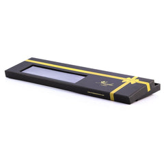 Men's Fashion Black Squares Neck Tie Gift box - Amedeo Exclusive
