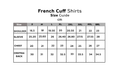 Mens Slim Fit French Cuff Shirts with Cufflink Holes - Casual and Formal